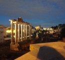 The view of the ancient Roman Forum