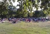 yoga on the esplanade