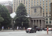 King's Chapel, and the Omni Parker Hotel behind it