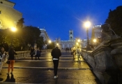 On the way up to Piazza del Campidoglio