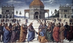 Perugino's Christ Handing the Keys to St. Peter